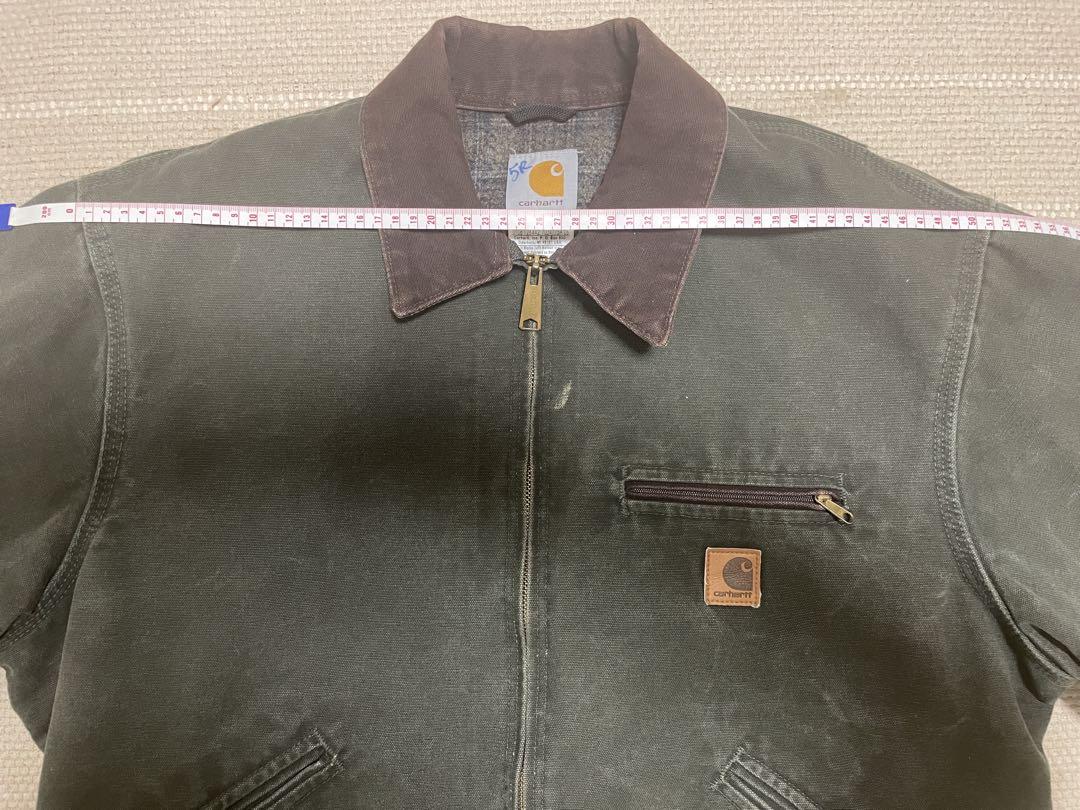 カーハート ダック デトロイトジャケット モスグリーン J97 サイズL Carhartt CARHARTT カーハート DETROIT JACKET USA製 デトロイト