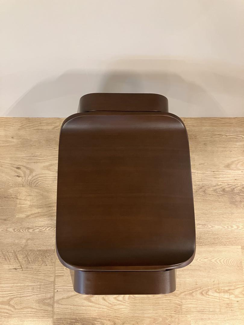 スタッキングスツール　ウォールナット色　新品