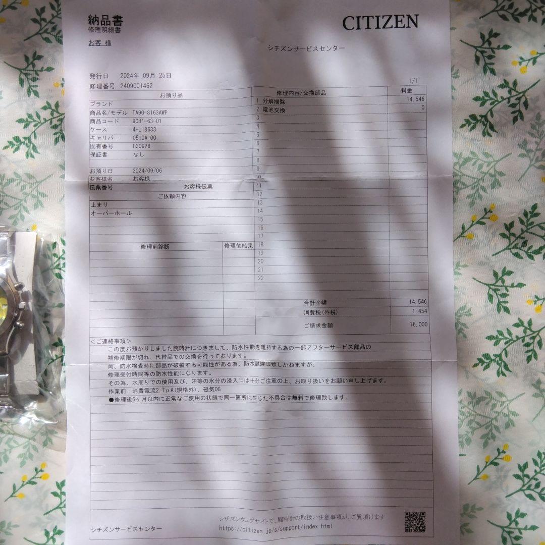 CITIZEN 0510-L18633 SNOOPY 500本限定品