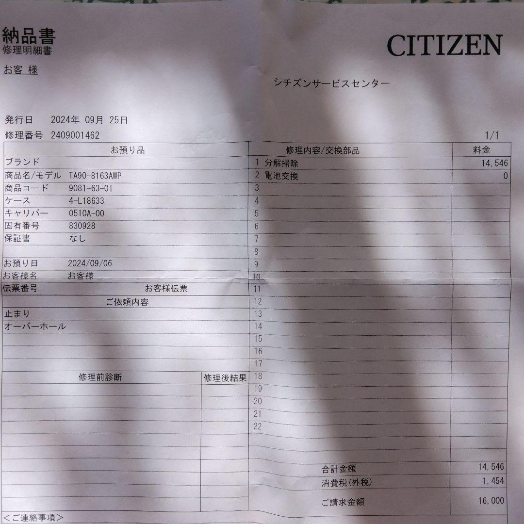 CITIZEN 0510-L18633 SNOOPY 500本限定品