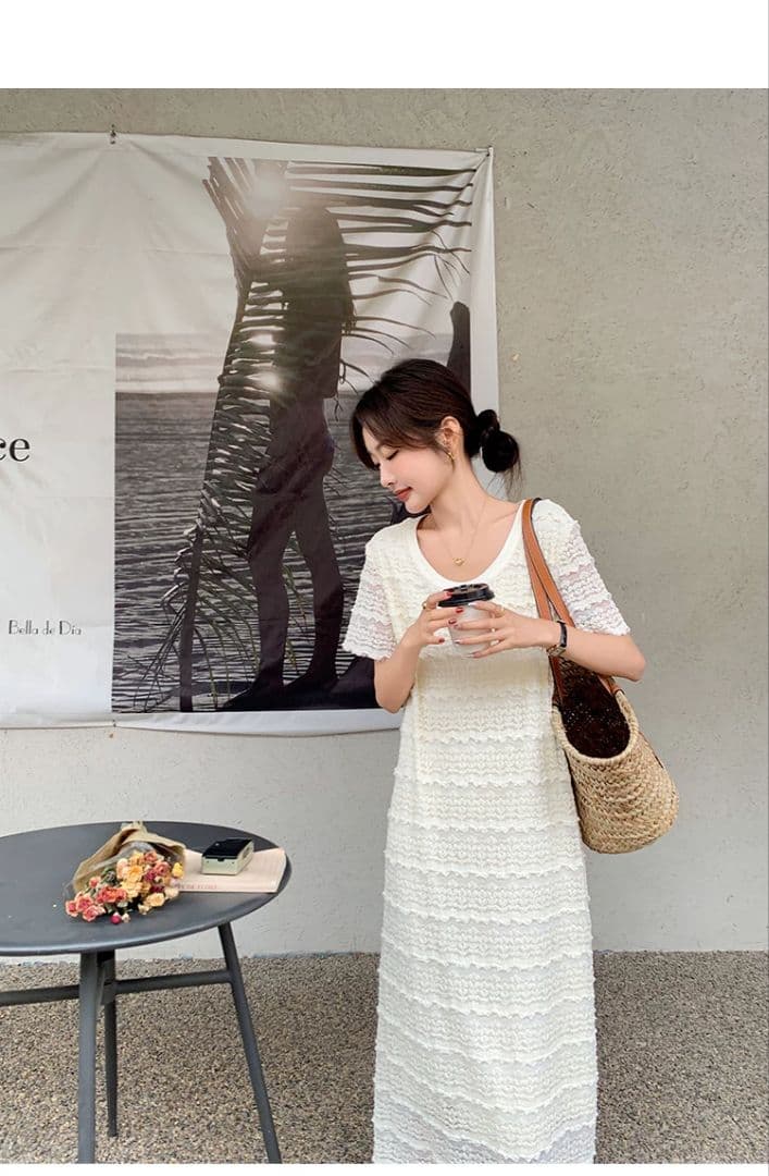 スリムフィット✭オフホワイトスカート 女子会お出かけに最適M