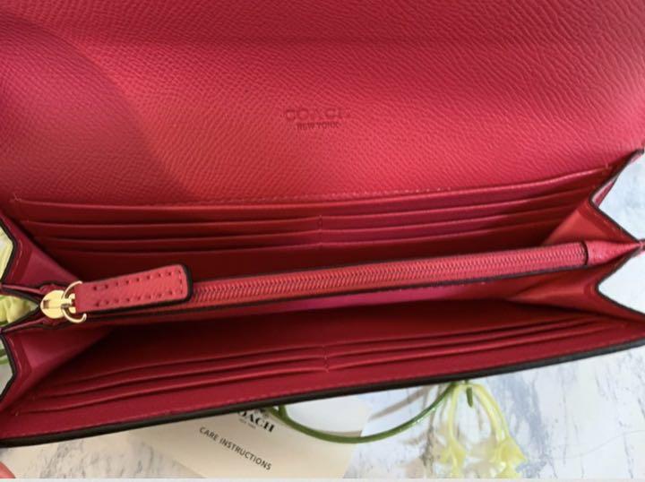 定番2022 赤ジップ シグネチャー 新品正規品 コーチ COACH coach 長財布 zmEPt-m85066001834 本物保証SALE