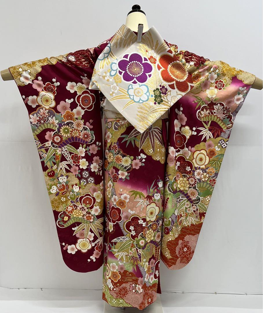 振り袖　フルセット　別誂長襦袢付　刺繍　金彩加工　ガード加工　振袖　セット　34