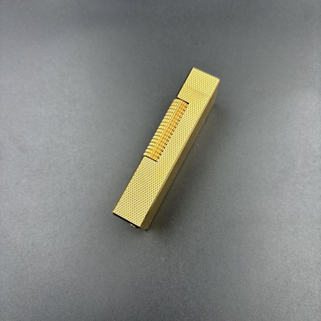 美品 箱付 dunhill / ダンヒル ガスライター ローラー式 ゴールド