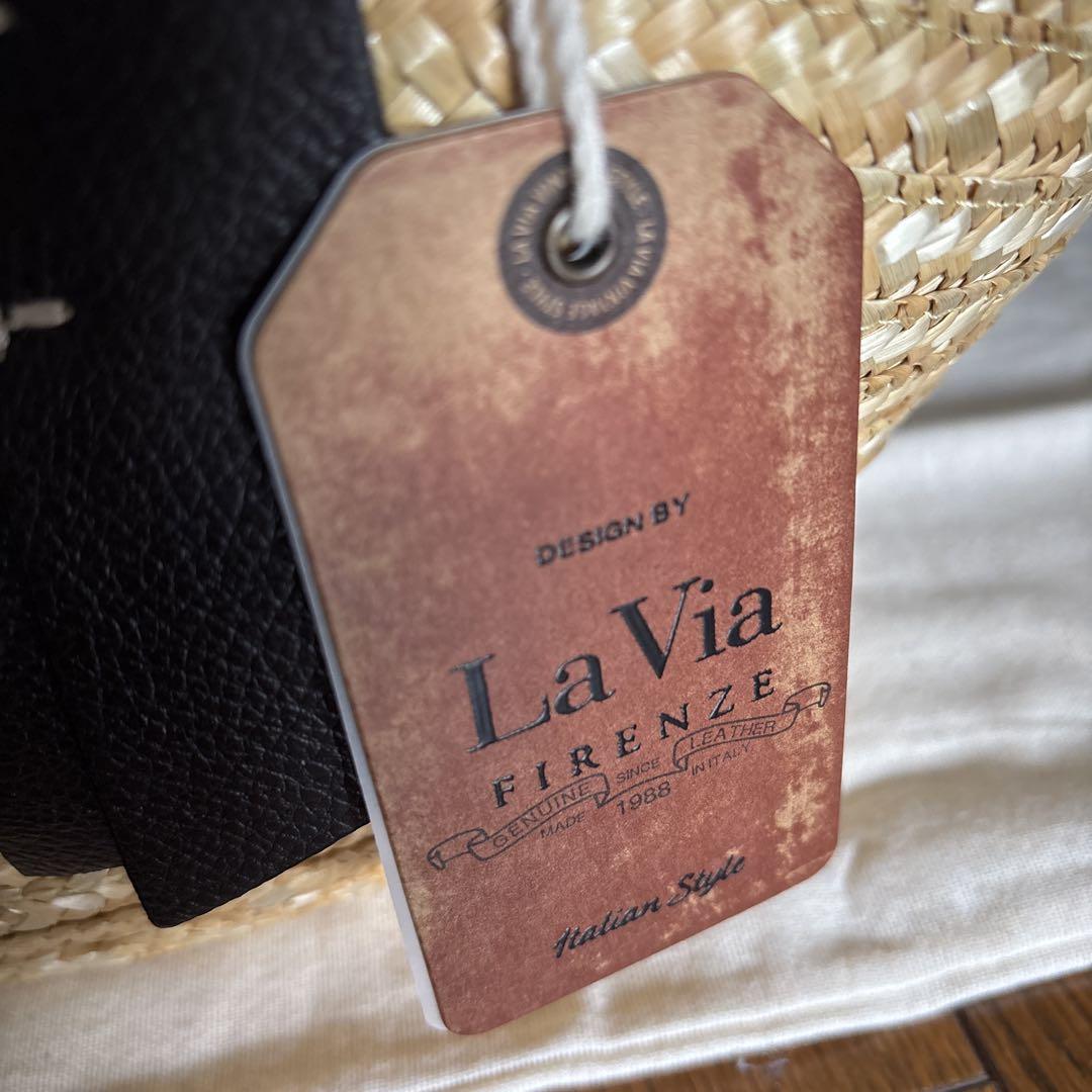 【未使用】LaVia Firenze ストローかごバッグ
