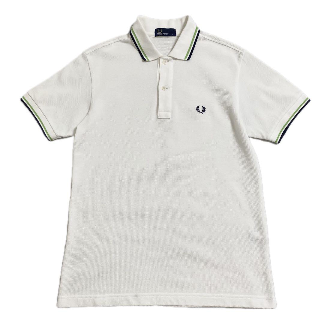 FRED PERRY ポロシャツ コットン ワンポイント刺繍ロゴ FRED PERRY ポロシャツ コットン ワンポイント刺繍ロゴ 日本製