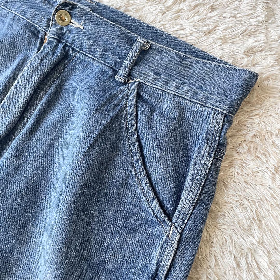 美品 45R 小麦デニムの908ペインター（加工） 32