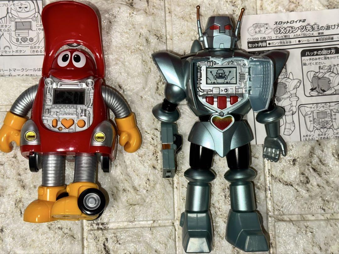 当時物 バンダイ燃えろ!ロボコン スロットロイド ロボコン&ガンツ先生 超合金