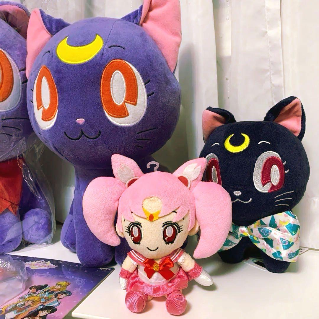 セーラームーン＆ちびムーン ぬいぐるみセット セーラームーン ルナ ちびムーン ぬいぐるみ セット - メルカリ