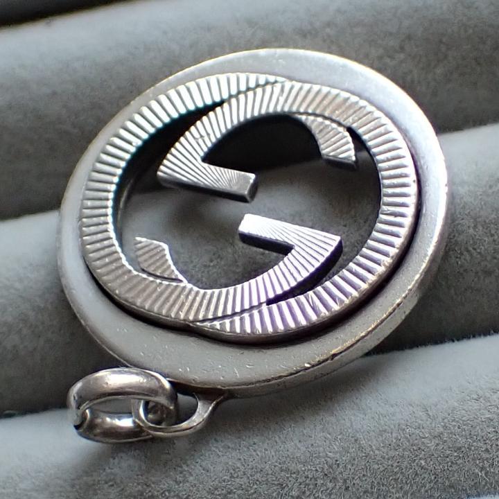 【正規品】GUCCI グッチ シルバー925 インターロッキングG ペンダント