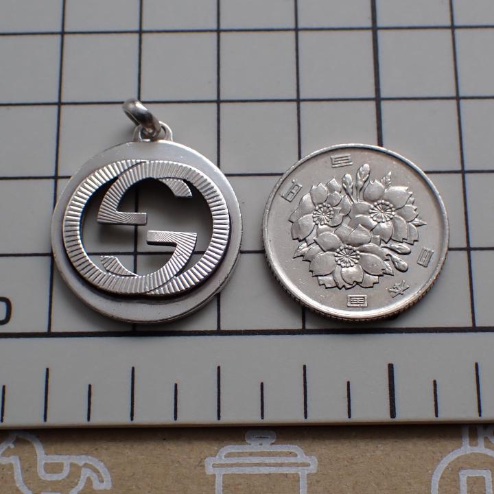 【正規品】GUCCI グッチ シルバー925 インターロッキングG ペンダント