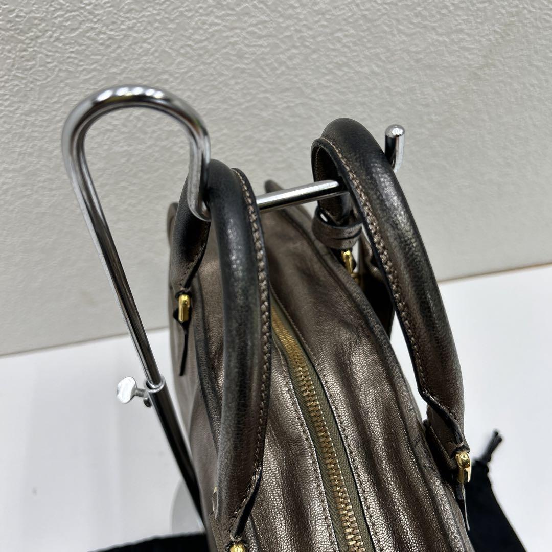 LOEWE レザー アマソナ28 ハンドバッグ352.37.A03 ブロンズ