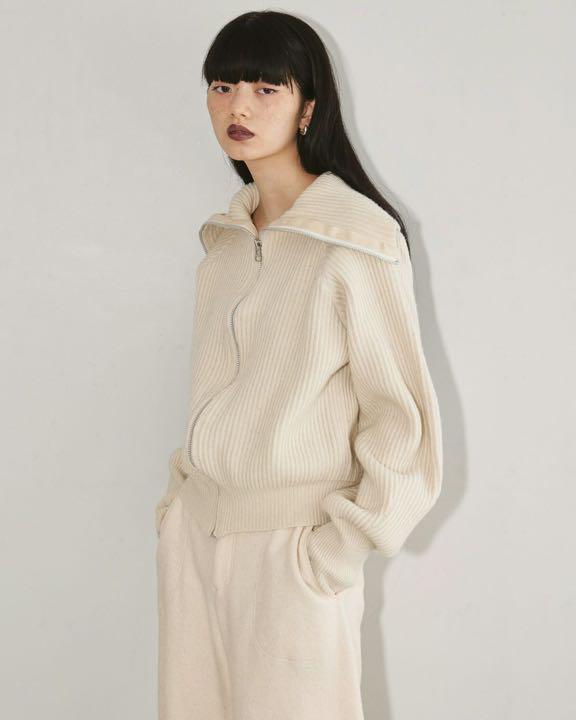 SALE！！TODAYFUL: Washedwool Zip Knit｜ジャケット・アウター