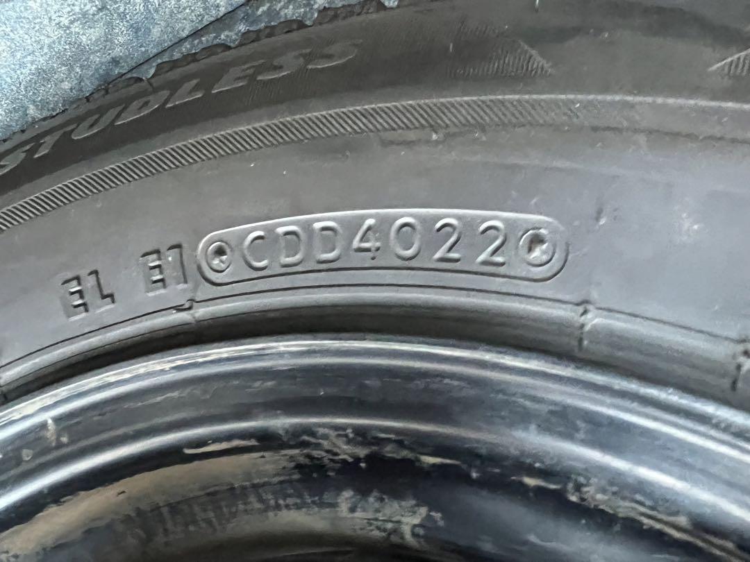 ブリヂストンスタッドレス145/80R13 75Qスチールホイールセット深溝 画像9