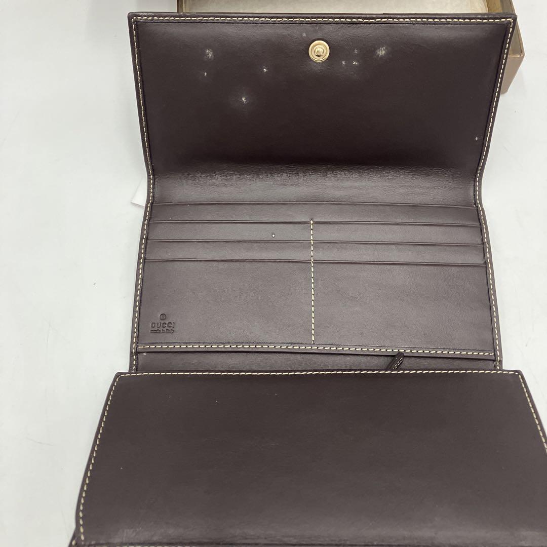 未使用　GUCCI グッチ/GGキャンバス/三つ折り長財布　181595