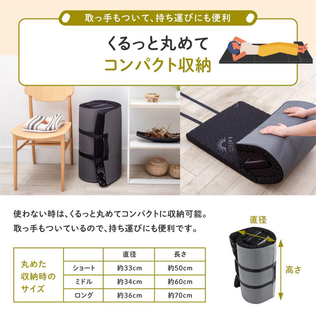 【未使用・美品】GOKUMIN goroneマット ロングサイズ　ブラック