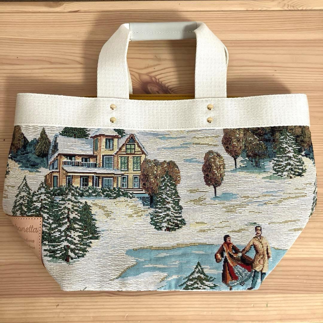 【新品未使用】Saponetta サポネッタ トートバッグ ゴブラン織 日本製