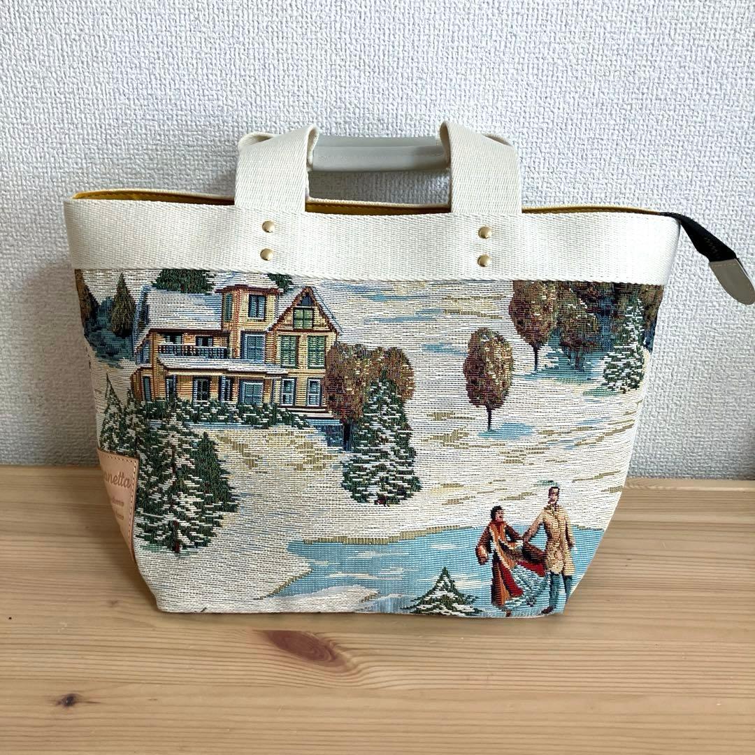 【新品未使用】Saponetta サポネッタ トートバッグ ゴブラン織 日本製