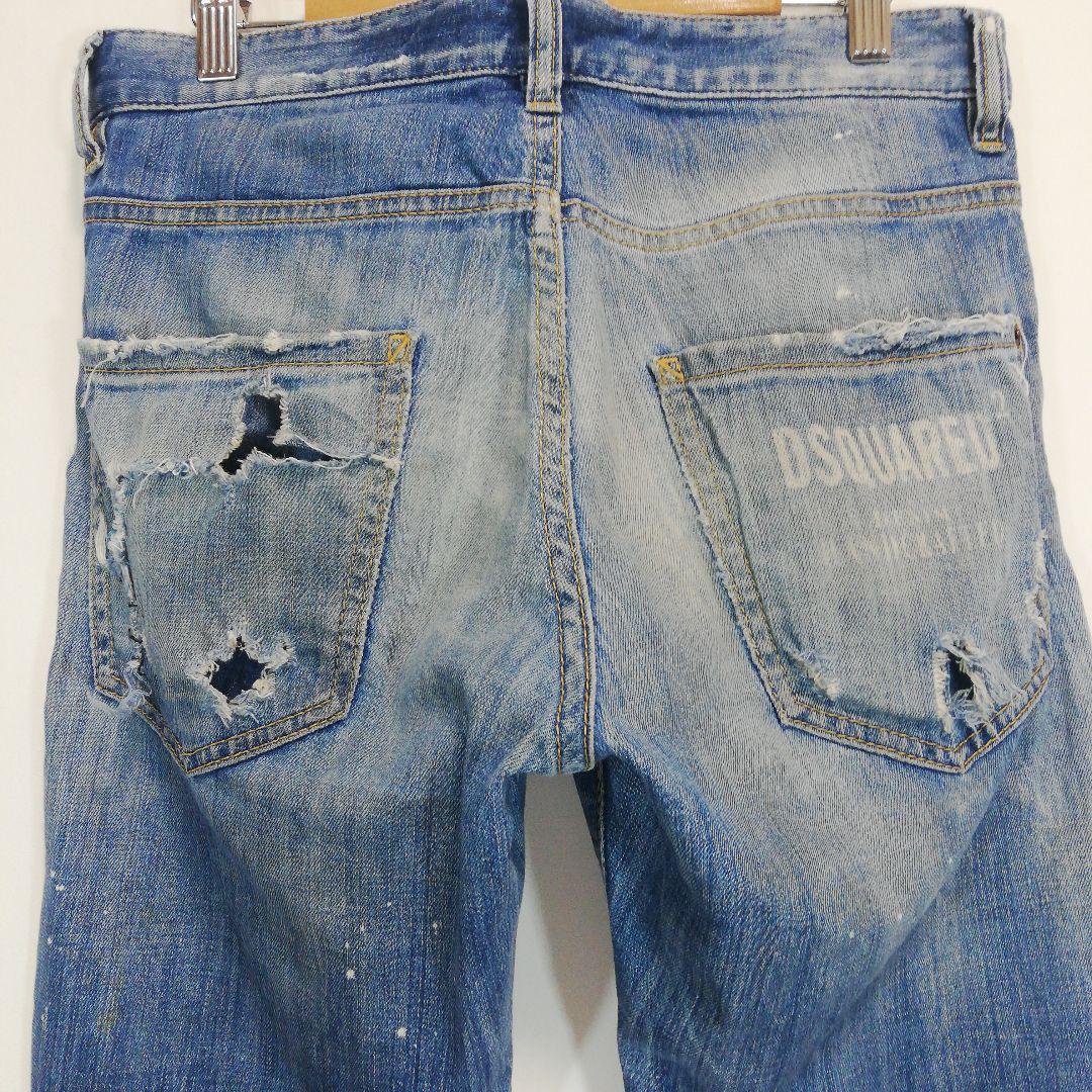 極美品　DSQUARED2 SKINNY DAN JEAN スキニーデニムパンツ Dsquared2 Skinny Dan Jean 42 デニムパンツ スキニー - メルカリ