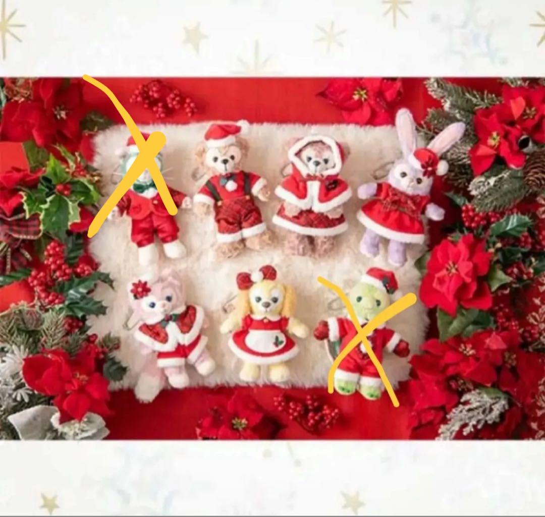 ダンシングスノーフレークス クリスマス ぬいぐるみバッジ