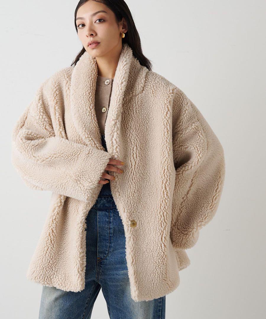 【最終値下げ】LAGUAGEM FAUX ファーコート　GRY Sサイズ 最終値下げ】LAGUAGEM FAUX ファーコート GRY Sサイズ
