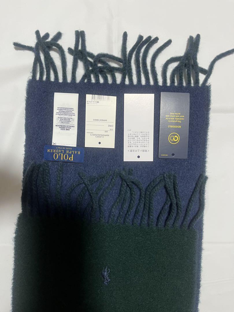 POLO ラルフローレン リバーシブルマフラー「箱付」