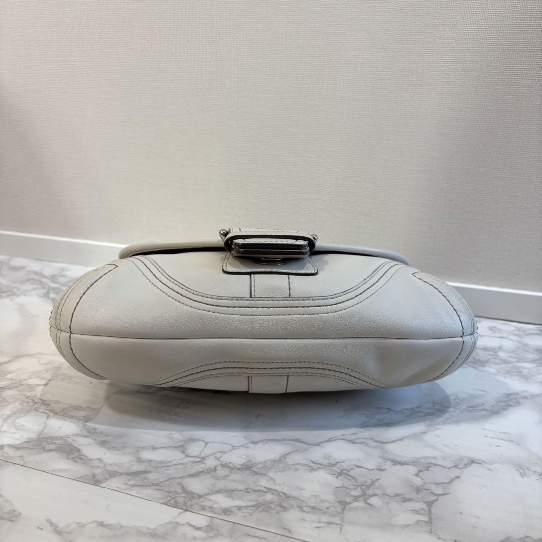 Coach Leather Soho Shoulder Bag White