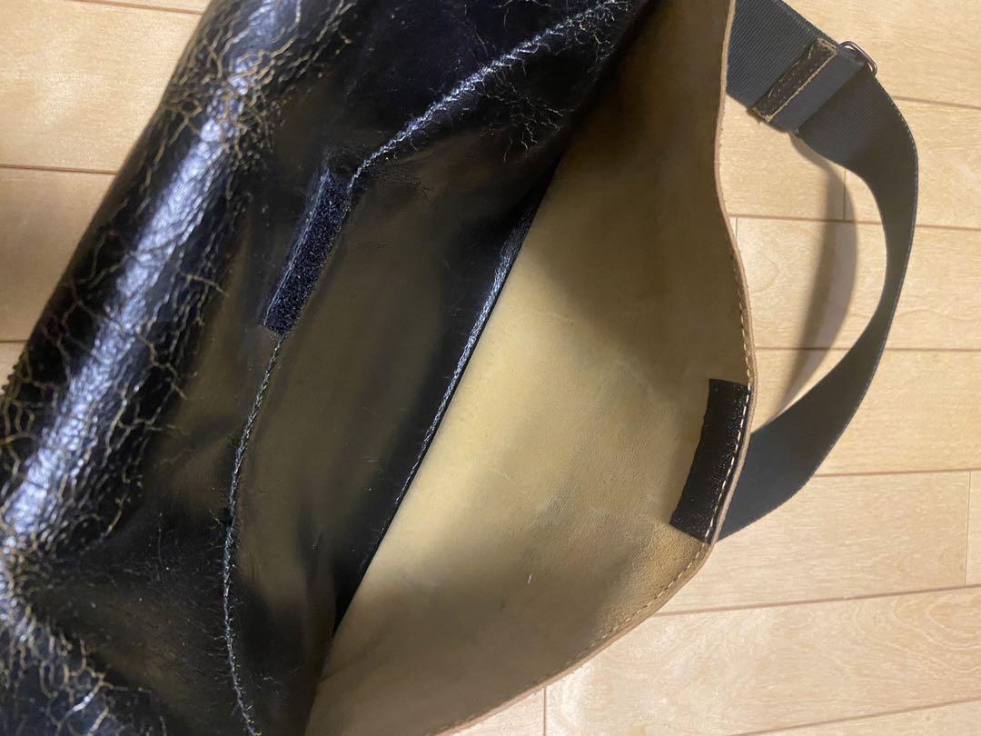 バッグ miu miu damaged leather shoulder bag