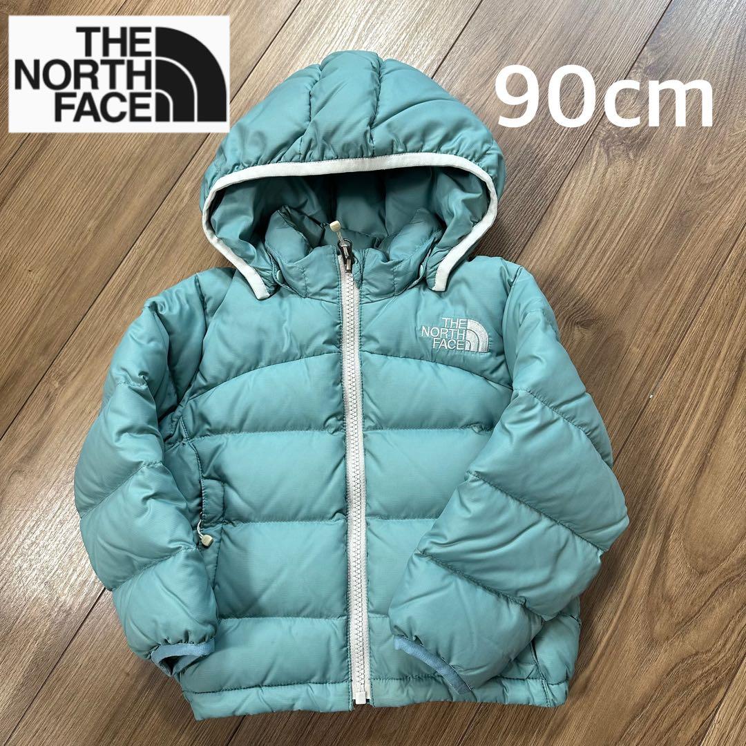 THE NORTH FACE フード付ダウンジャケット 90cm ミントグリーン
