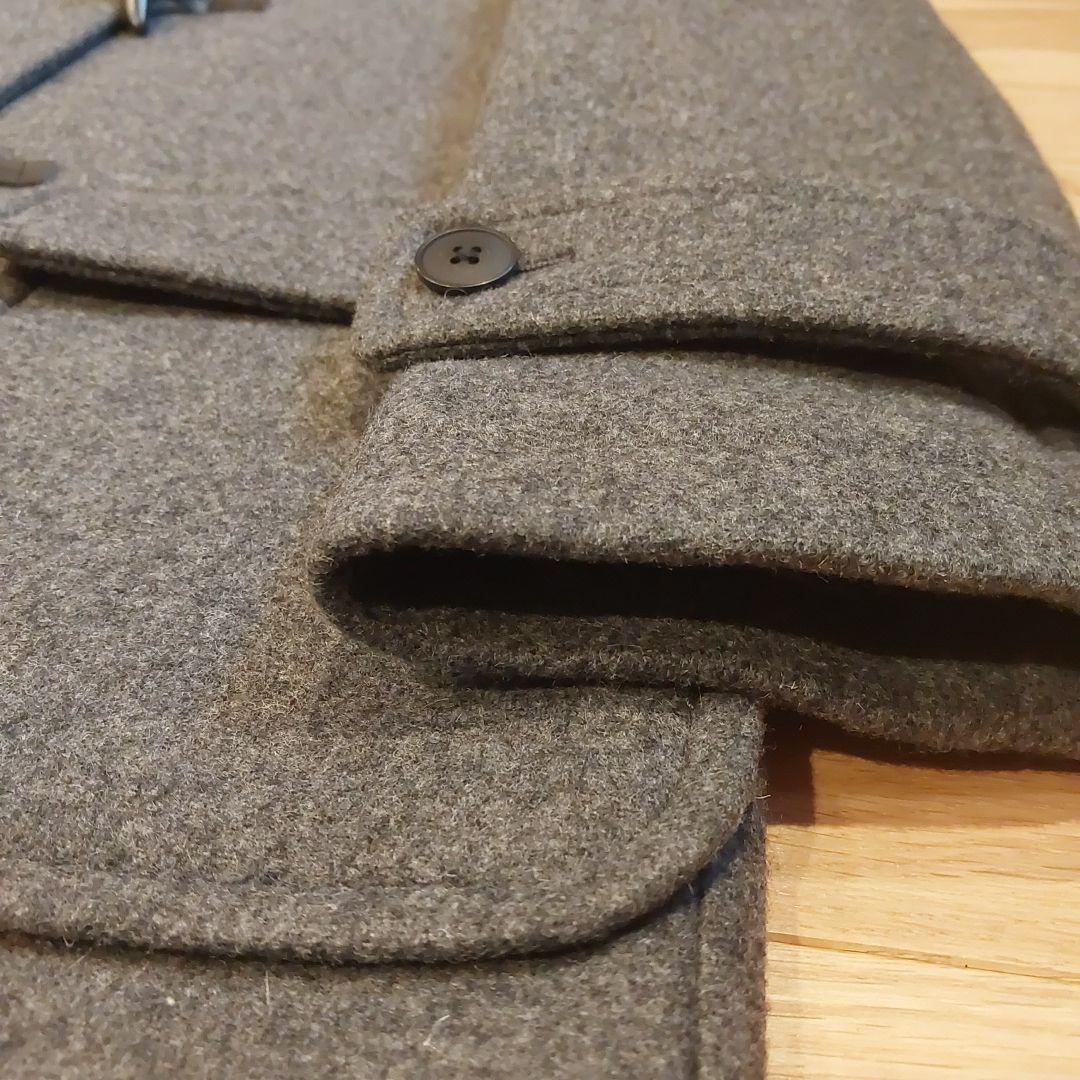 未使用【無印良品】ダッフルコート フレンチウール混 チャコールグレー XL