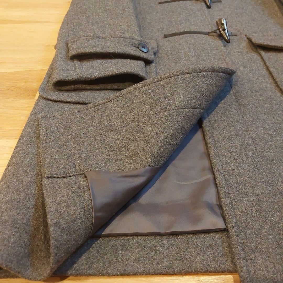 未使用【無印良品】ダッフルコート フレンチウール混 チャコールグレー XL