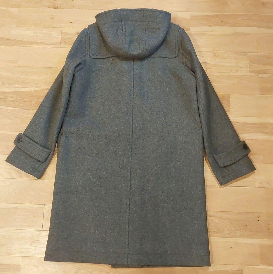 未使用【無印良品】ダッフルコート フレンチウール混 チャコールグレー XL