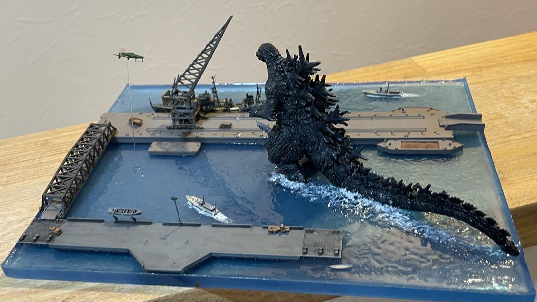ゴジラマイナスワン　ゴジラ上陸ジオラマ
