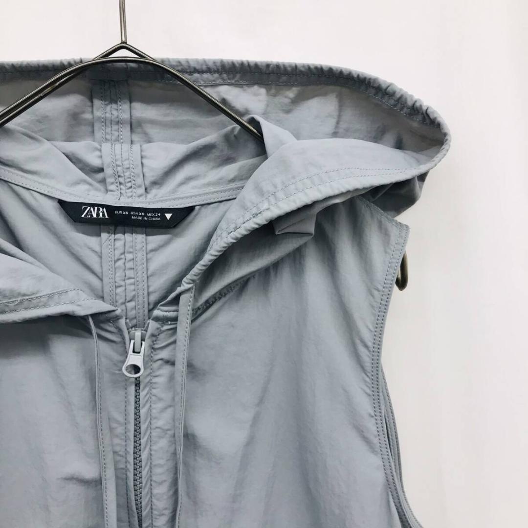 ZARA - ZARA ナイロンスカート ジッパー XSサイズ ブラックの