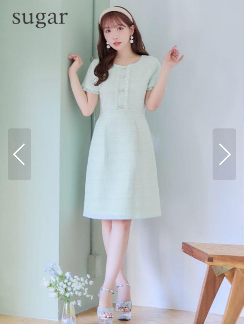 GINZA COUTURE ラベンダー Aラインドレス サイズ2 エルケイ