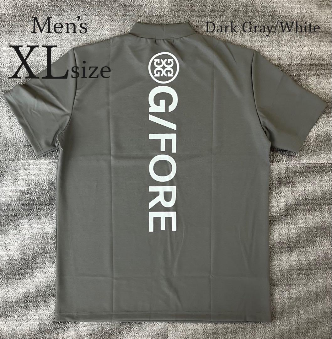 G/FORE ジーフォア XLサイズ モックネックT-シャツ グレー