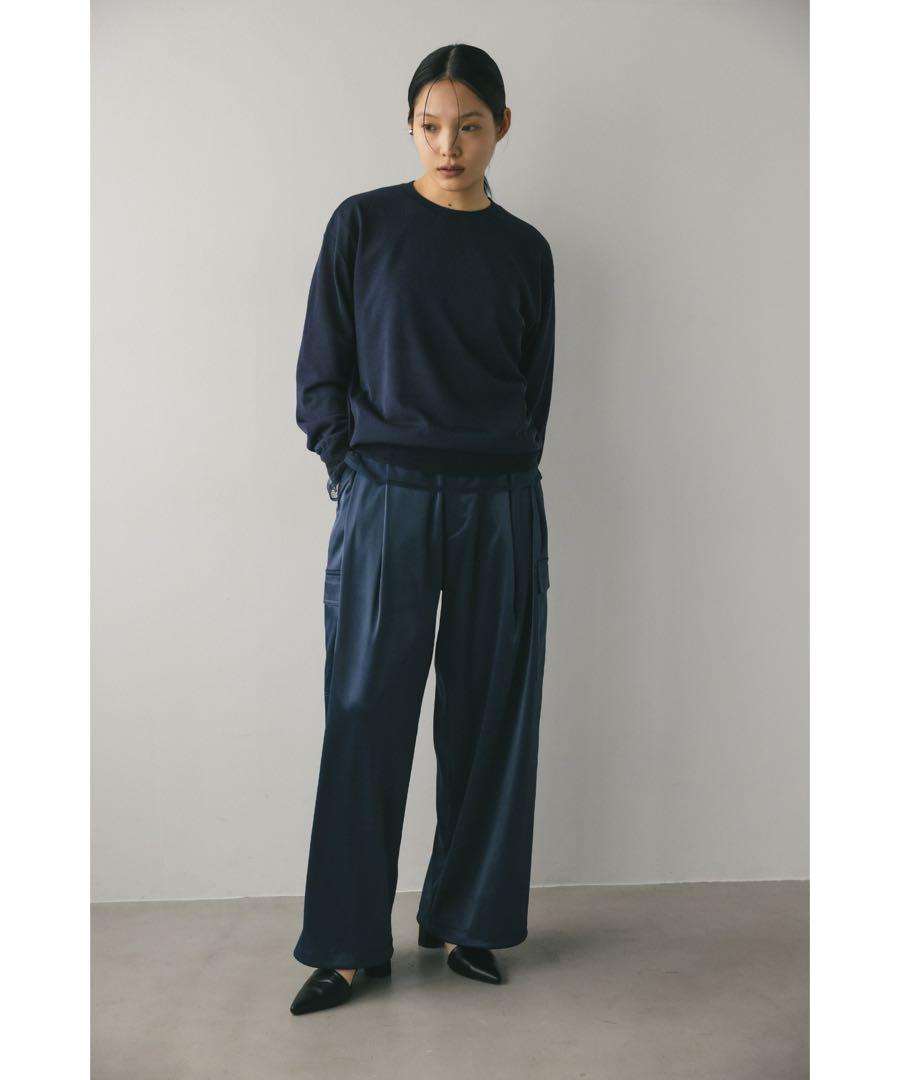 [新品タグ付] STYLEMIXER ミラーサテンカーゴパンツ