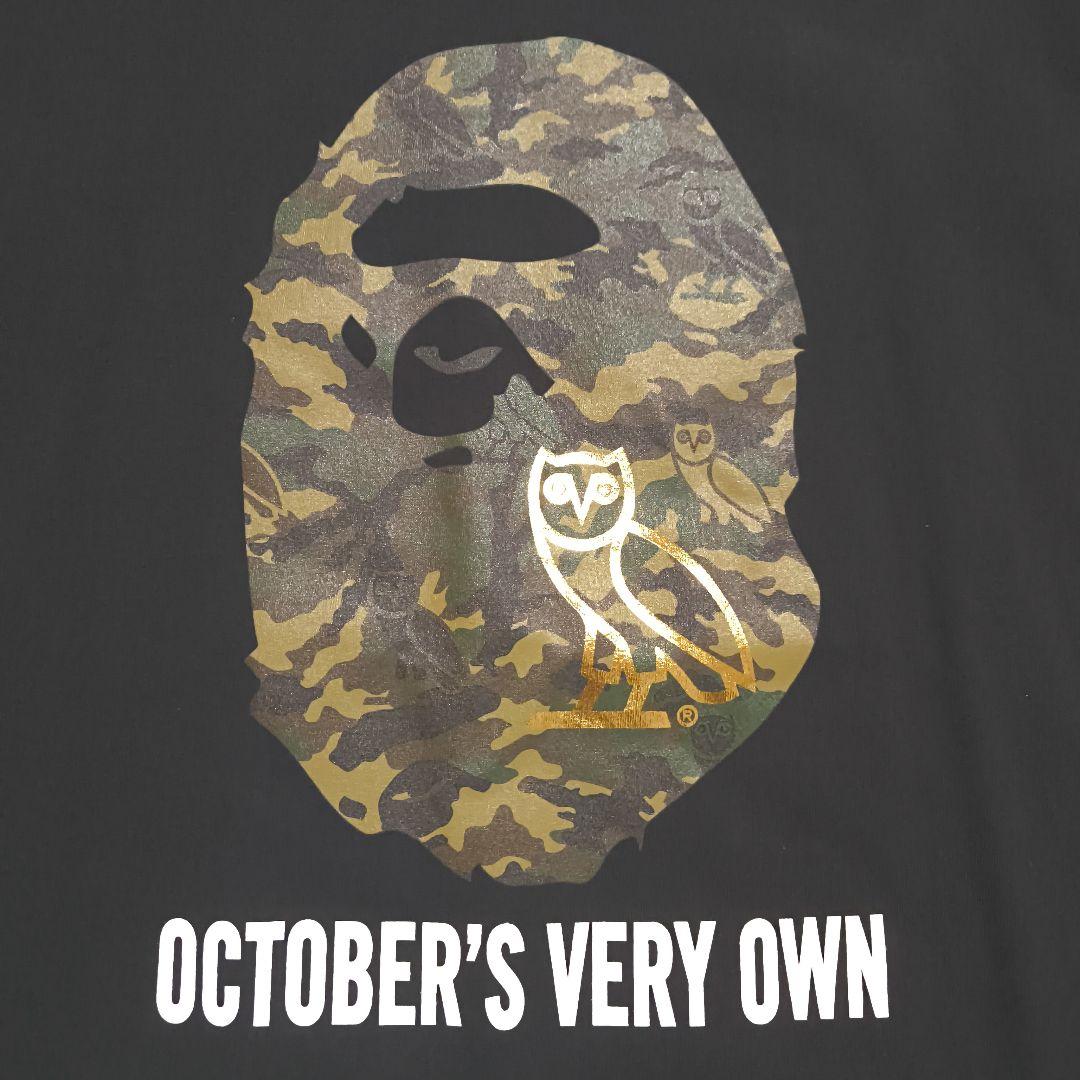 BAPE x OVO Woodland Camo Ape Head Tee