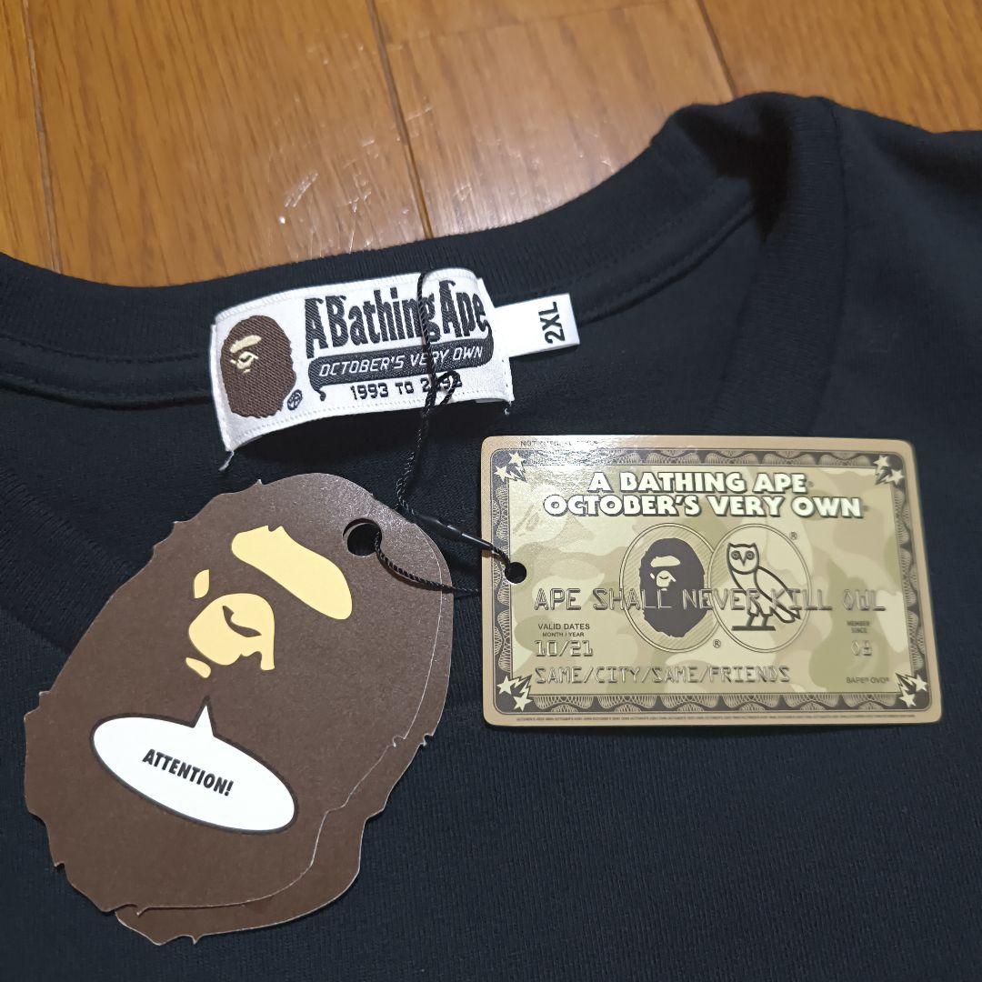 BAPE x OVO Woodland Camo Ape Head Tee