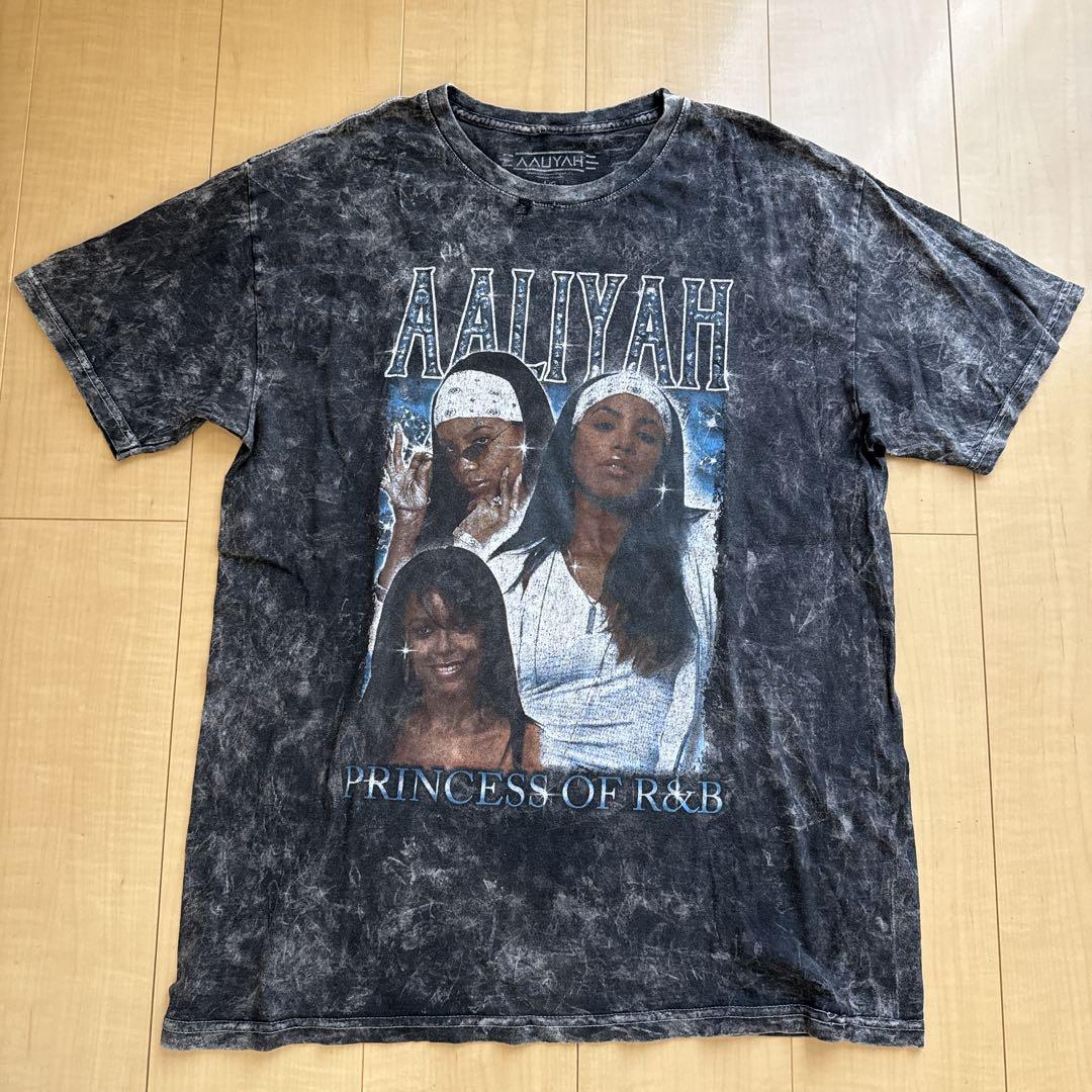 希少 Hailey着 00s Aaliyah アリーヤ 追悼ヴィンテージTシャツ 希少 Hailey着 00s Aaliyah アリーヤ 追悼ヴィンテージTシャツ