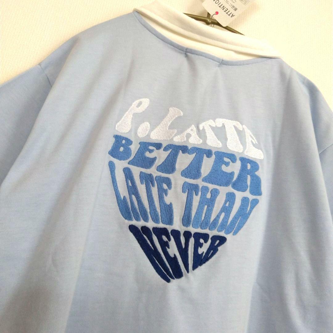 ✧　hana　✧★今季新品 ピンクラテ★ハ－フジップ衿付きTシャツ 130