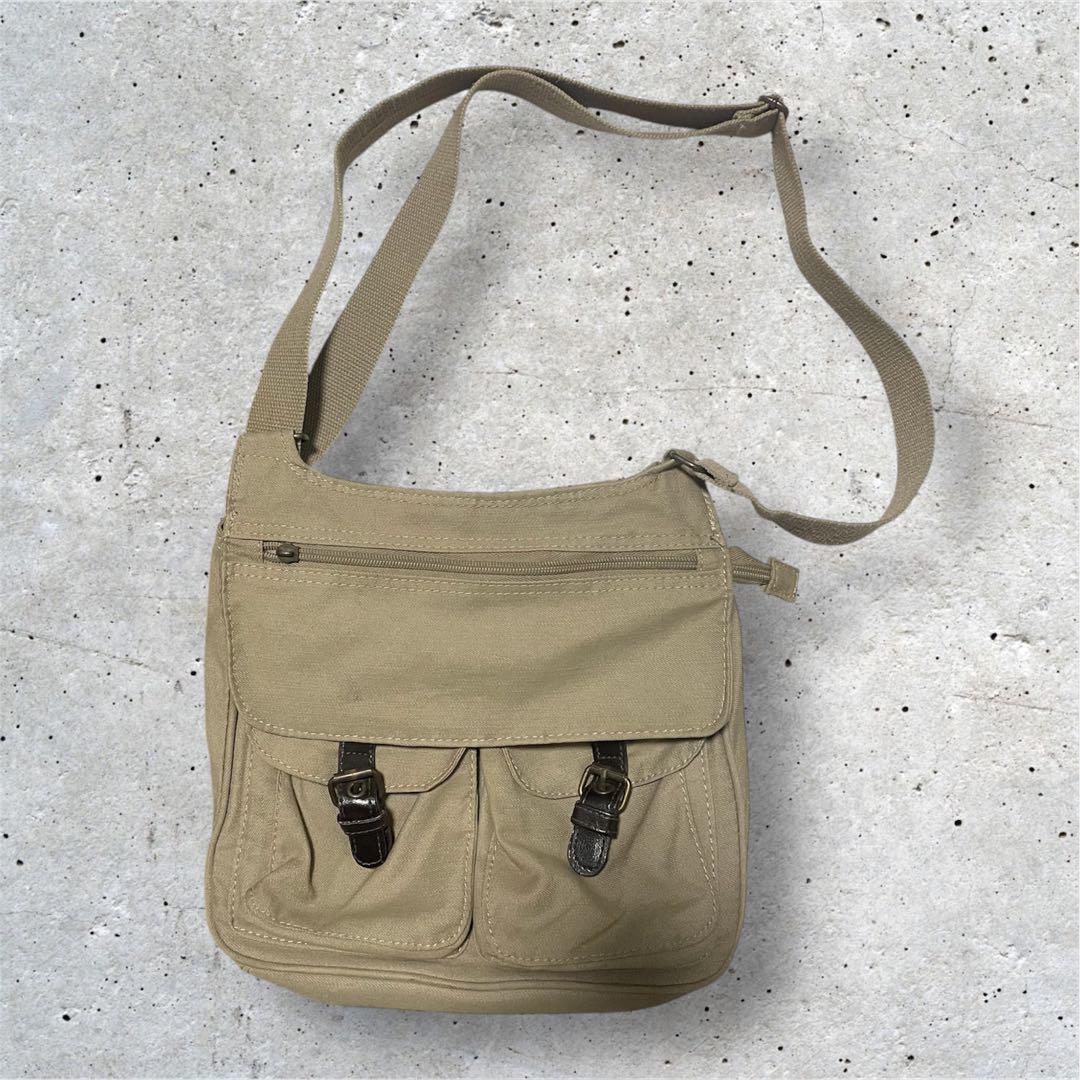 vintage ショルダーバッグ　ミリタリー　革　archive 軍モノ