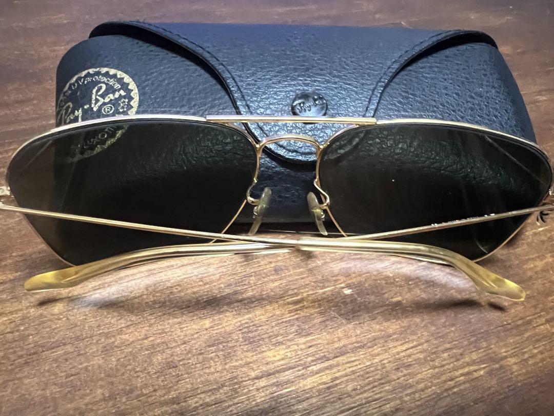 【18％OFF】 Ray-Ban 小物 アビエーターサングラス ゴールド 小物