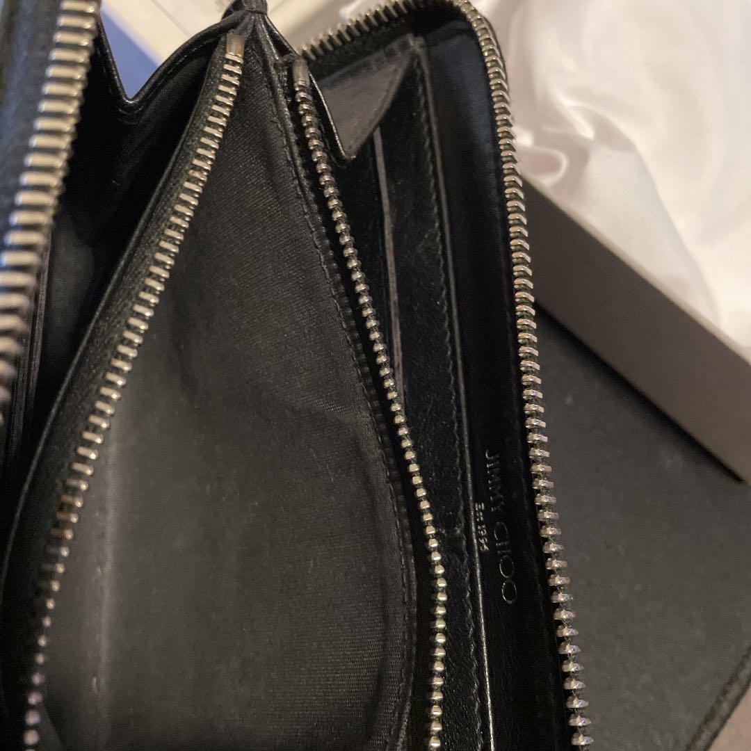 新作再入荷 最終値下げ JIMMY CHOO 黒 長財布 エンボス スター ジミーチュウ JhApM-m85112008858 格安安い