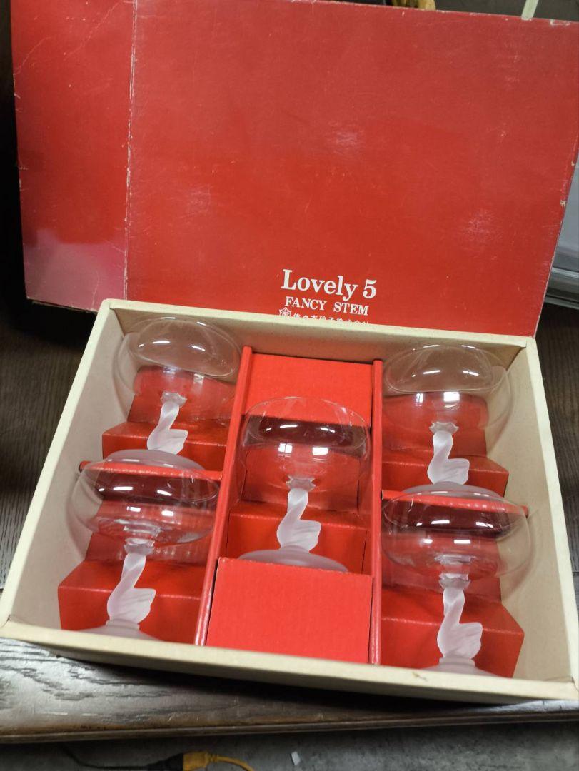★白鳥のアイスカップ★Lovely 5 Fancy stem