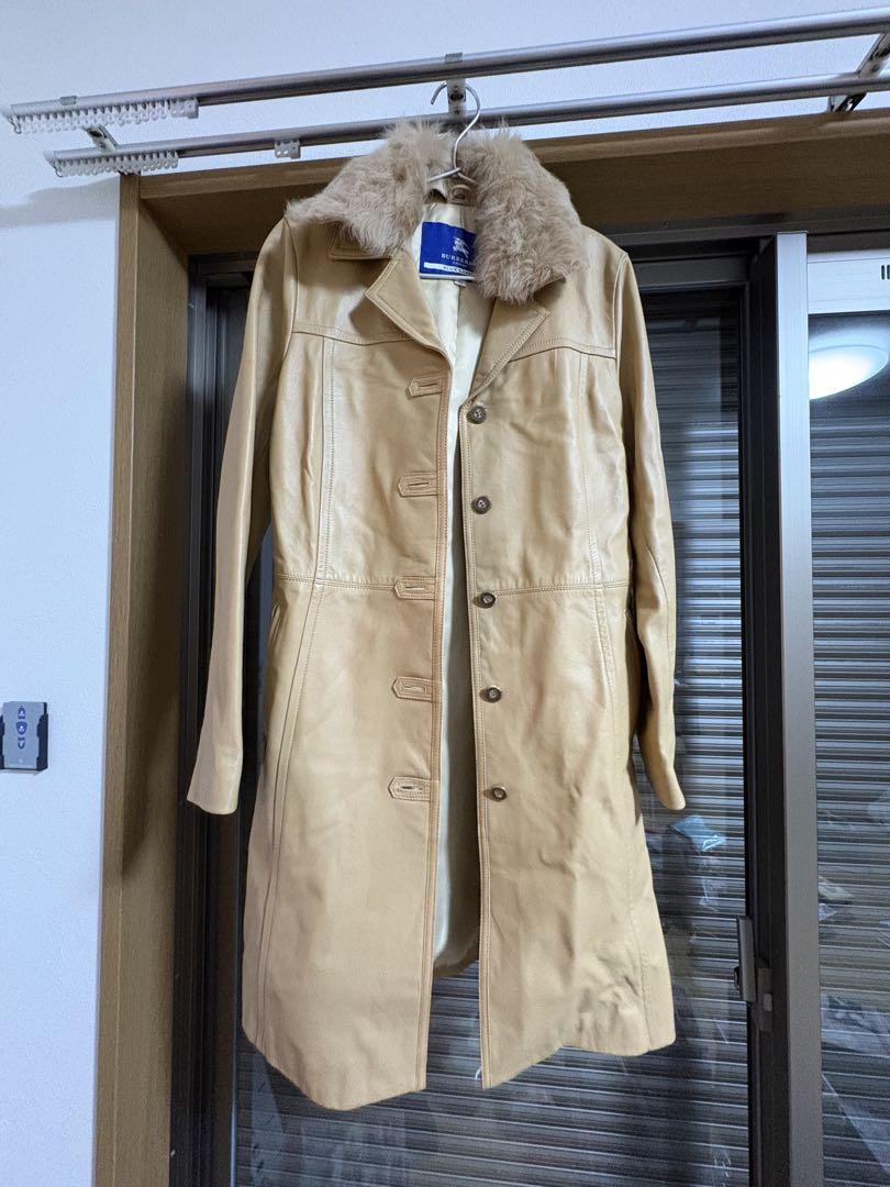美品BURBERRY BLUE LABEL ベージュコート 38 BURBERRY BLUE LABEL レザーコート 38 - メルカリ