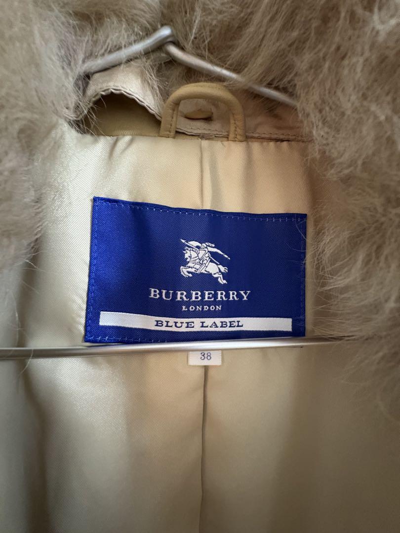 BURBERRY BLUE LABEL ウールコート 38 美品✨バーバリーブルーレーベル アンゴラ混 ウールコート 38