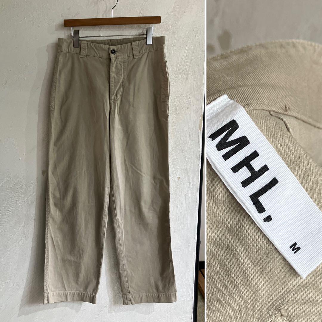 美品 MHL. BRUSHED COTTON TWILL PANTS - メルカリ