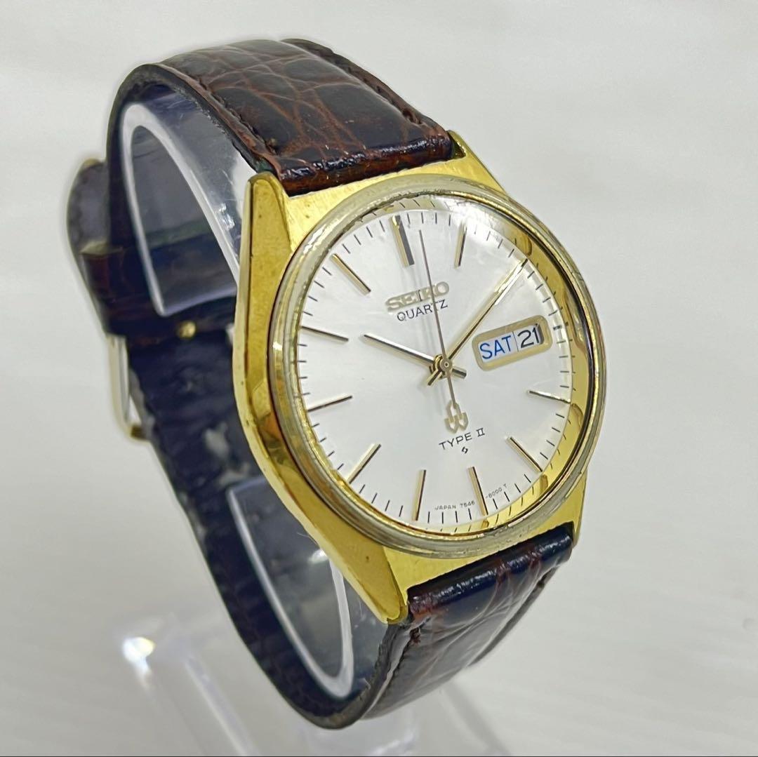 ☆セイコー☆SEIKO クォーツ QUARTZ 純正ベルト 7546-8000
