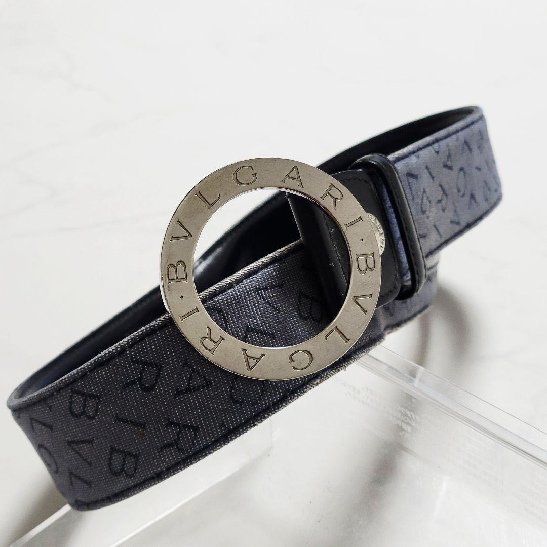 ブルガリ BVLGARI ベルト メンズ ブランド ロゴマニア デニム レザー ブルガリ BVLGARI ベルト メンズ ブランド ロゴマニア デニム レザー